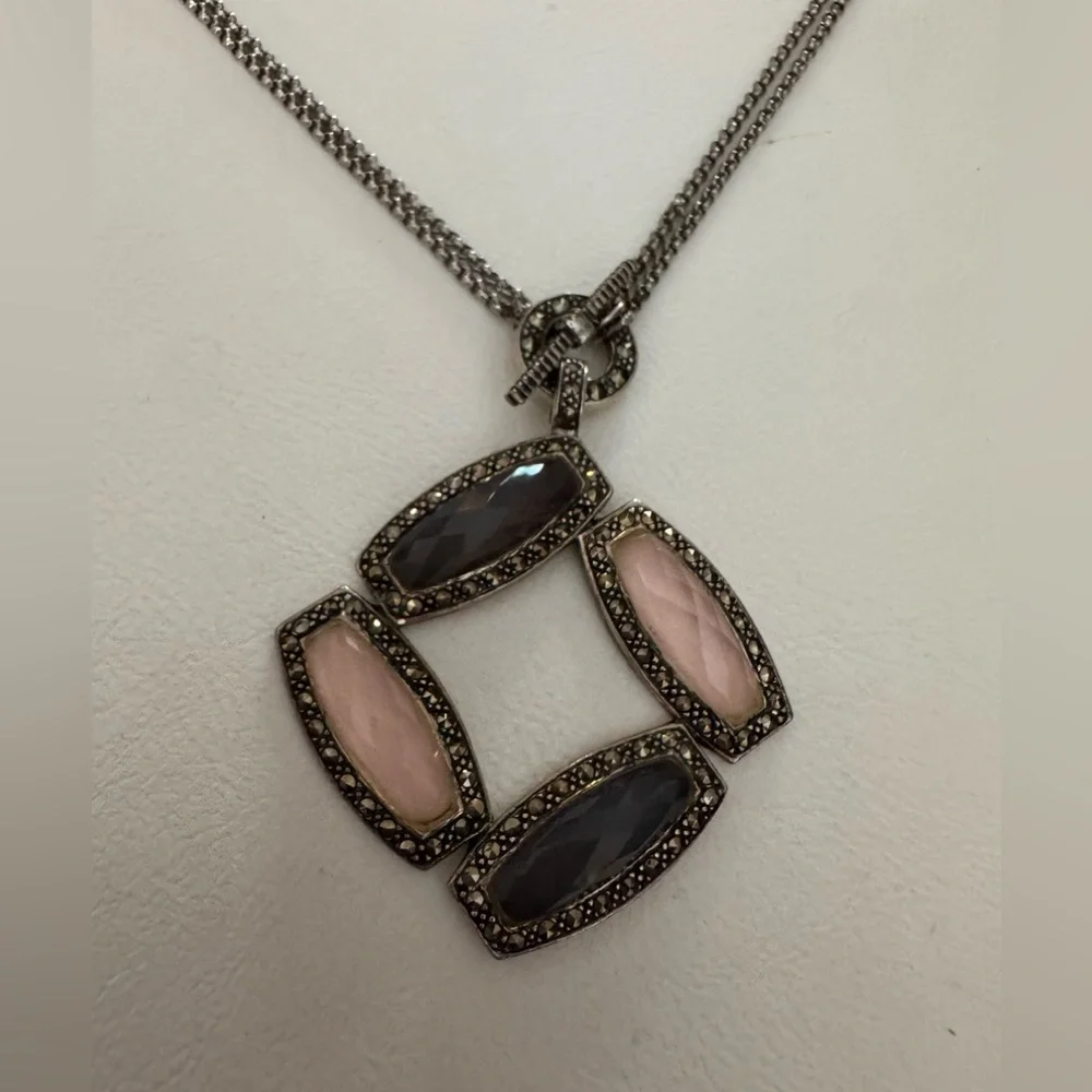 Unique Judith Jack Sterling Silver Necklace - Picture 2 of 5